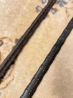 RARE Set 2 Vintage Chinese Dao Sword Breaker Shaped Mace Long Jian Dragon Spine - Thumbnail 4