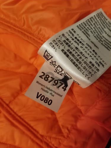 Outdoor Research Women's 1X Helium Insulated Hoody Rain Jacket Coat Orange *READ - Thumbnail 8