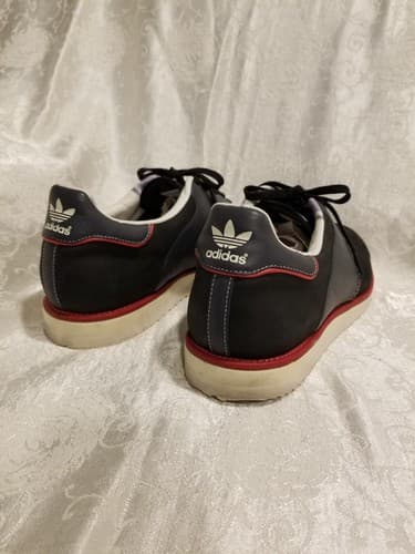RARE Y2K Adidas Originals Alyasha Jive Bomber Wedge Mens 11.5 Shoes Black Red - Thumbnail 4