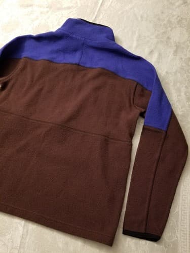 Cotopaxi Mens Large Blue Violet & Rust Black Abrazo Half Zip Fleece Jacket 1/2 L - Thumbnail 6