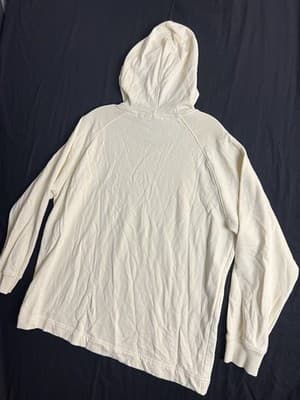Fjallraven Vardag Hoodie W Womens L Relaxed Fit Pullover Chalk White Sweatshirt - Thumbnail 8
