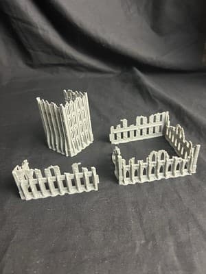 Warhammer 40k Terrain Imperial Sector Ruins 10 Pc Building Walls City Fence - Image 1