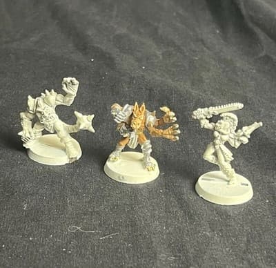 Lot Of 3 Warhammer 40k BLOOD BOWL Mutant SLARGA FOULSTRIKE Eldar Harlequin Metal - Image 1