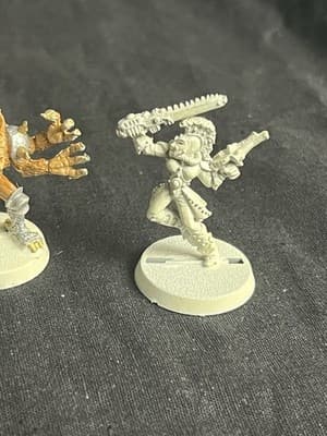 Lot Of 3 Warhammer 40k BLOOD BOWL Mutant SLARGA FOULSTRIKE Eldar Harlequin Metal - Thumbnail 2