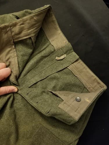 Vintage 1941 Crown 102K WW2 Swedish Army Military Wool Pants Trousers Cargo 30 - Thumbnail 8