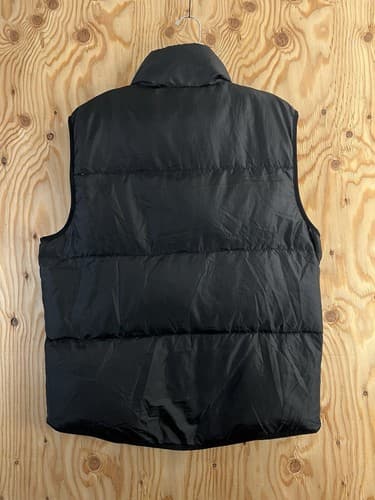 Vintage Polo Jeans Ralph Lauren Puffer Vest Mens M Black Yellow Down Outerwear - Thumbnail 3
