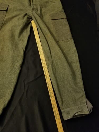 Vintage 1941 Crown 102K WW2 Swedish Army Military Wool Pants Trousers Cargo 30 - Thumbnail 17