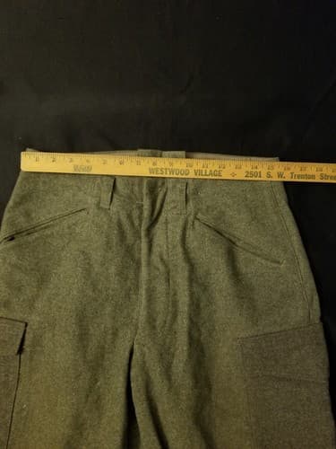 Vintage 1941 Crown 102K WW2 Swedish Army Military Wool Pants Trousers Cargo 30 - Thumbnail 16