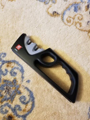 J. A. Henckels Black Pull-Through 2 Stage Knife Blade Sharpener - Image 1