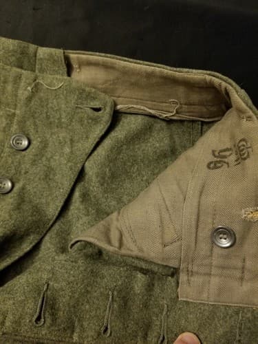 Vintage 1941 Crown 102K WW2 Swedish Army Military Wool Pants Trousers Cargo 30 - Thumbnail 6