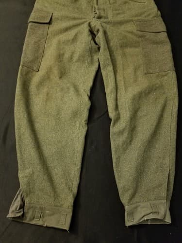 Vintage 1941 Crown 102K WW2 Swedish Army Military Wool Pants Trousers Cargo 30 - Thumbnail 3