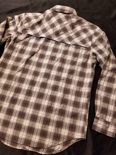 CC Filson Co Shirt Mens Medium Brown Vented Long Sleeve Fishing Button Up - Thumbnail 8