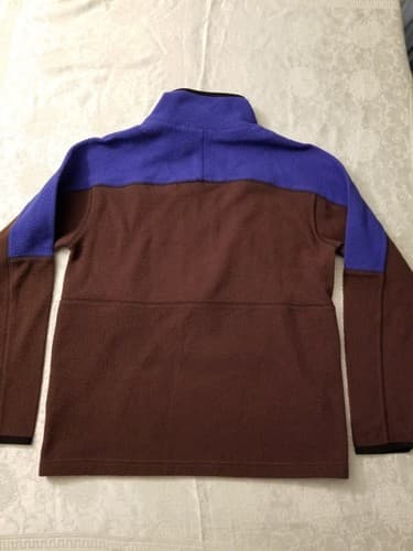 Cotopaxi Mens Large Blue Violet & Rust Black Abrazo Half Zip Fleece Jacket 1/2 L - Thumbnail 5