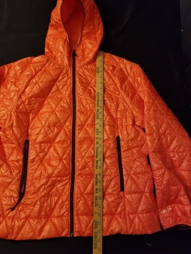 Outdoor Research Women's 1X Helium Insulated Hoody Rain Jacket Coat Orange *READ - Thumbnail 13