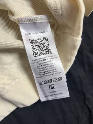 Fjallraven Vardag Hoodie W Womens L Relaxed Fit Pullover Chalk White Sweatshirt - Thumbnail 5