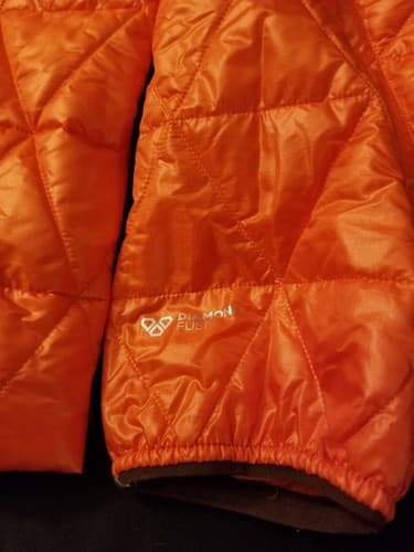 Outdoor Research Women's 1X Helium Insulated Hoody Rain Jacket Coat Orange *READ - Thumbnail 3