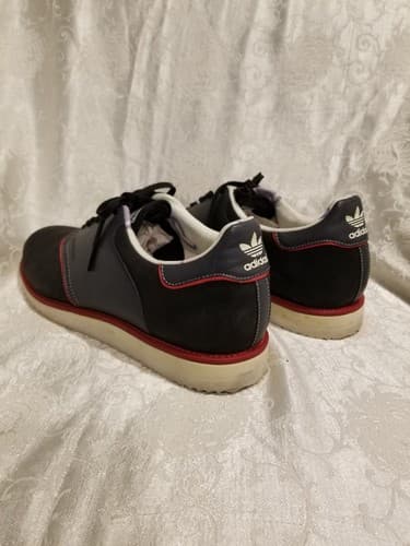 RARE Y2K Adidas Originals Alyasha Jive Bomber Wedge Mens 11.5 Shoes Black Red - Thumbnail 5