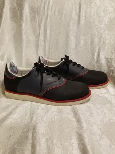 RARE Y2K Adidas Originals Alyasha Jive Bomber Wedge Mens 11.5 Shoes Black Red - Thumbnail 3