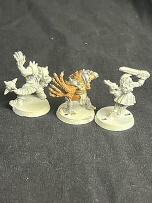 Lot Of 3 Warhammer 40k BLOOD BOWL Mutant SLARGA FOULSTRIKE Eldar Harlequin Metal - Thumbnail 7
