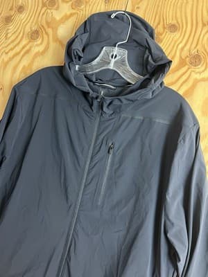 Ten Thousand Lightweight Tech Jacket Black Rain Mens L Water Repellent Full Zip - Thumbnail 2