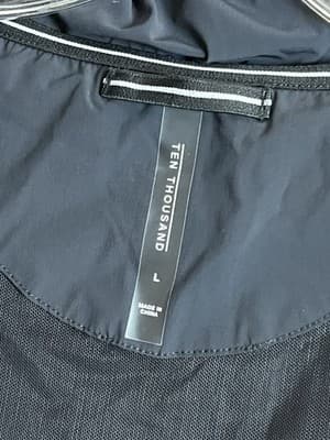 Ten Thousand Lightweight Tech Jacket Black Rain Mens L Water Repellent Full Zip - Thumbnail 4