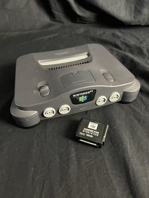 Nintendo 64 N64 Video Game Console USA System NUS-001 + Jumper Pak NUS-A-TA READ - Image 1