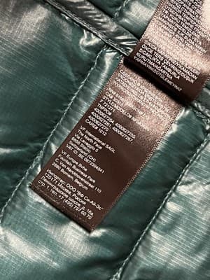 The North Face 550 Goose Down Puffer Vest Mens XXL Green Full Zip Outerwear - Thumbnail 12
