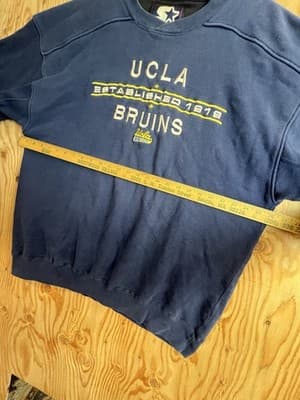 VINTAGE UCLA Bruins Sweatshirt Mens 2XL Navy Blue Starter Crewneck XXL Sweater - Thumbnail 6