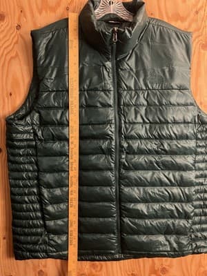 The North Face 550 Goose Down Puffer Vest Mens XXL Green Full Zip Outerwear - Thumbnail 8
