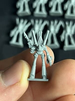 LOT Citadel GW Epic 40k 6mm Eldar Wraithlord Dreadnoughts x9 Plastic Miniatures - Thumbnail 4