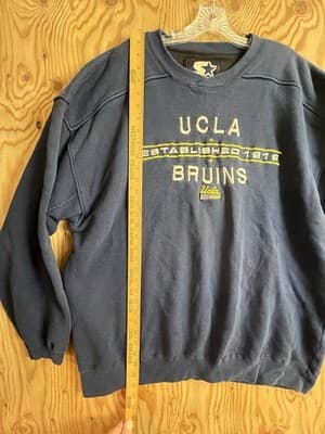 VINTAGE UCLA Bruins Sweatshirt Mens 2XL Navy Blue Starter Crewneck XXL Sweater - Thumbnail 5