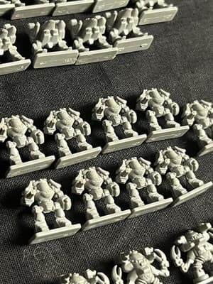 LOT Space Marines Epic 40K Titan Legions Contemptor Dreadnought Ork Killa Kan - Thumbnail 4