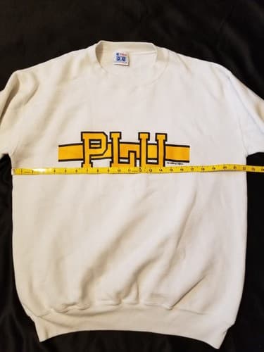 VTG PLU Sweatshirt XXL University Spellout Logo Sweater 80s Vintage College 2XL - Thumbnail 5