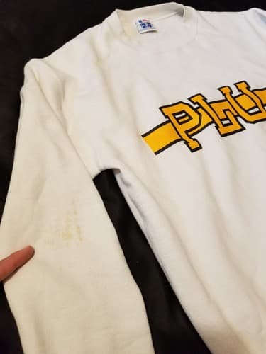 VTG PLU Sweatshirt XXL University Spellout Logo Sweater 80s Vintage College 2XL - Thumbnail 9