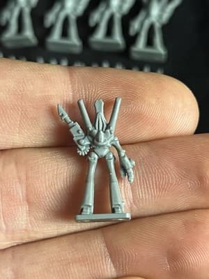 LOT Citadel GW Epic 40k 6mm Eldar Wraithlord Dreadnoughts x9 Plastic Miniatures - Thumbnail 7