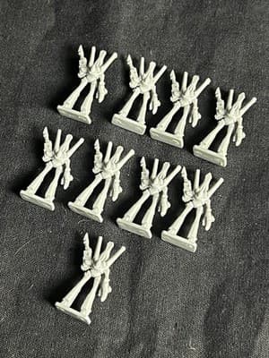 LOT Citadel GW Epic 40k 6mm Eldar Wraithlord Dreadnoughts x9 Plastic Miniatures - Thumbnail 2