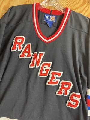 Vintage Starter New York Rangers Black Hockey Jersey Men’s Size XL 90s - Thumbnail 2