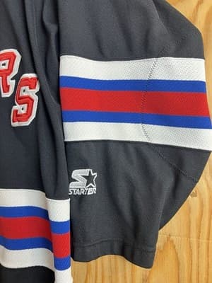 Vintage Starter New York Rangers Black Hockey Jersey Men’s Size XL 90s - Thumbnail 3