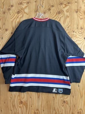 Vintage Starter New York Rangers Black Hockey Jersey Men’s Size XL 90s - Thumbnail 9