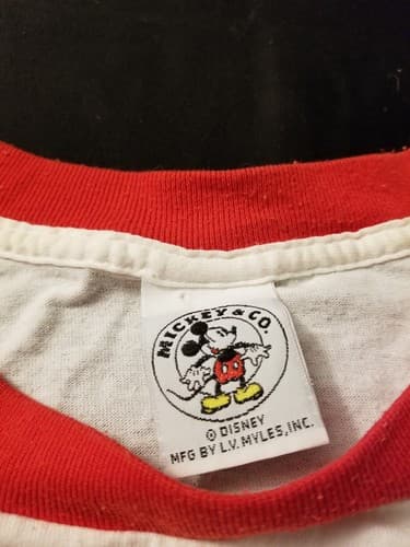 Vintage Mickey Mouse Expressions Pajama Shirt Oversized 80s Walt Disney OSFA L - Thumbnail 4