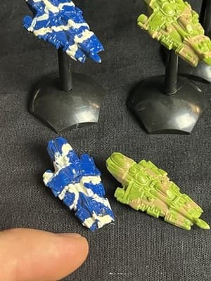 Lot Epic 40K ELDAR SPRUE Plastic Army Falcons Painted Planes Airplane Tiles VTG - Thumbnail 5