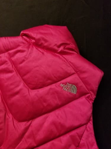 The North Face 550 Women’s Quilted Puffer Vest Full Zip Pink Magenta Small A6EV - Thumbnail 4