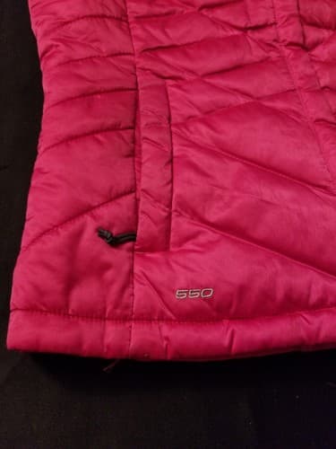 The North Face 550 Women’s Quilted Puffer Vest Full Zip Pink Magenta Small A6EV - Thumbnail 2