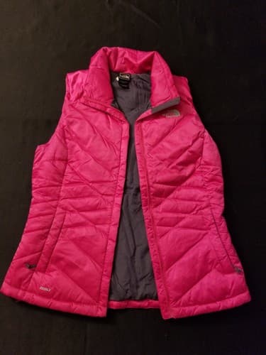 The North Face 550 Women’s Quilted Puffer Vest Full Zip Pink Magenta Small A6EV - Thumbnail 6