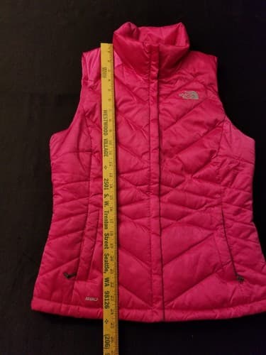The North Face 550 Women’s Quilted Puffer Vest Full Zip Pink Magenta Small A6EV - Thumbnail 12
