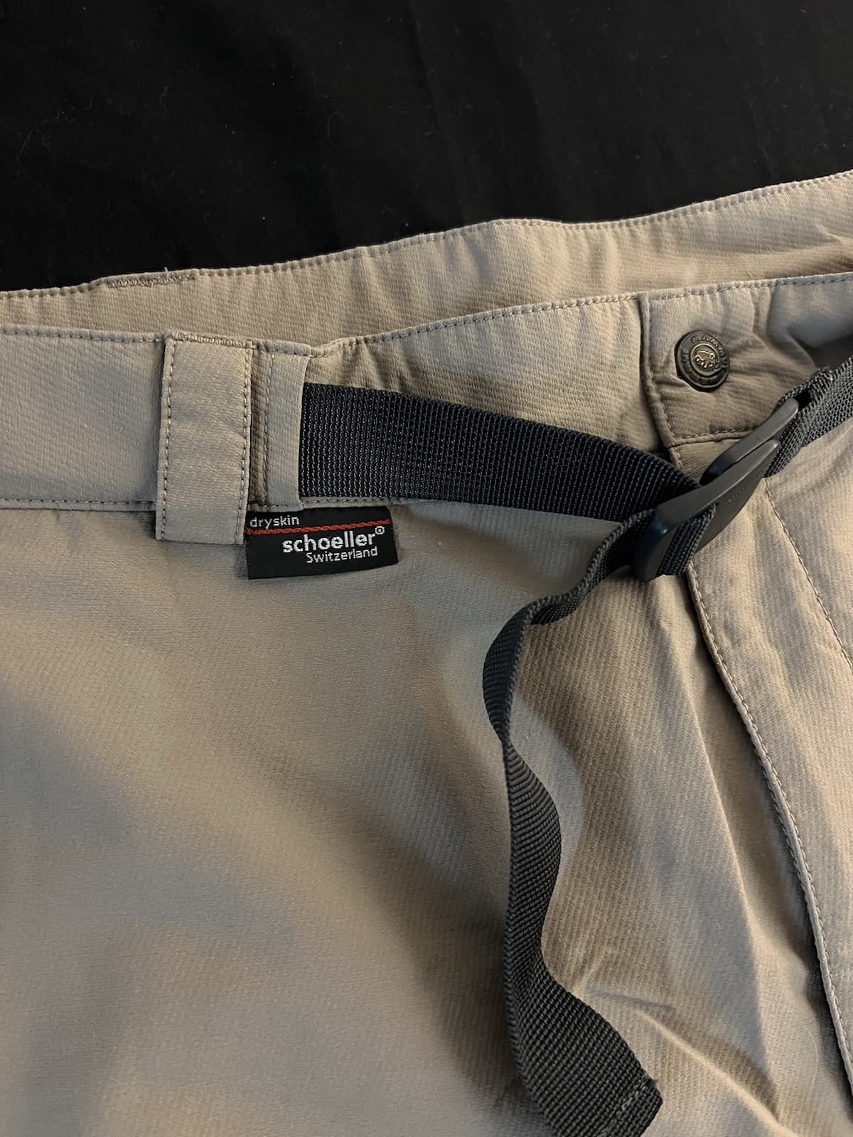 MAMMUT Y2K COURMAYEUR Stretch 3xDRY Pants Schoeller Womens 25 Taupe 32x30 Belted - Thumbnail 4