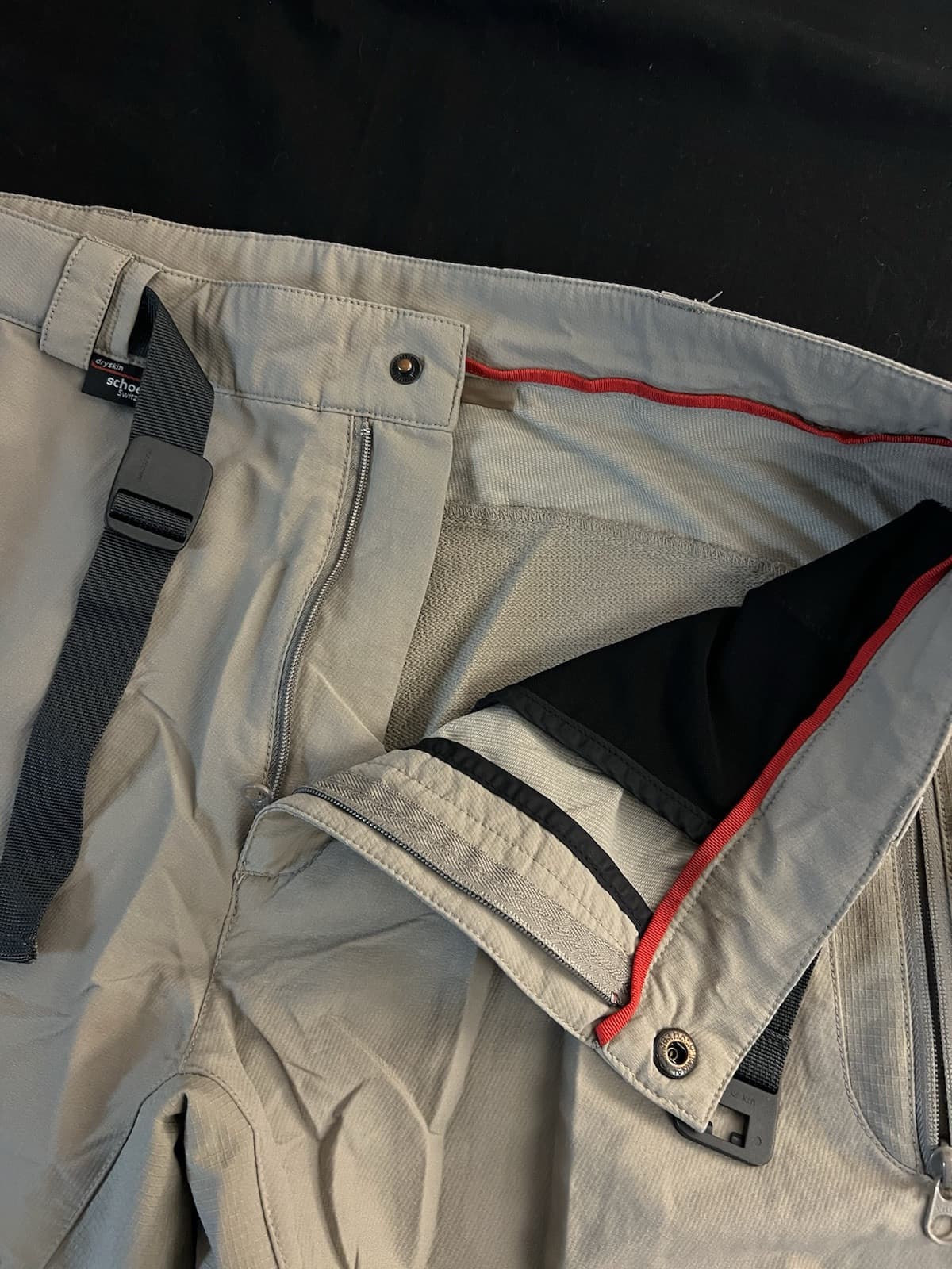 MAMMUT Y2K COURMAYEUR Stretch 3xDRY Pants Schoeller Womens 25 Taupe 32x30 Belted - Thumbnail 5