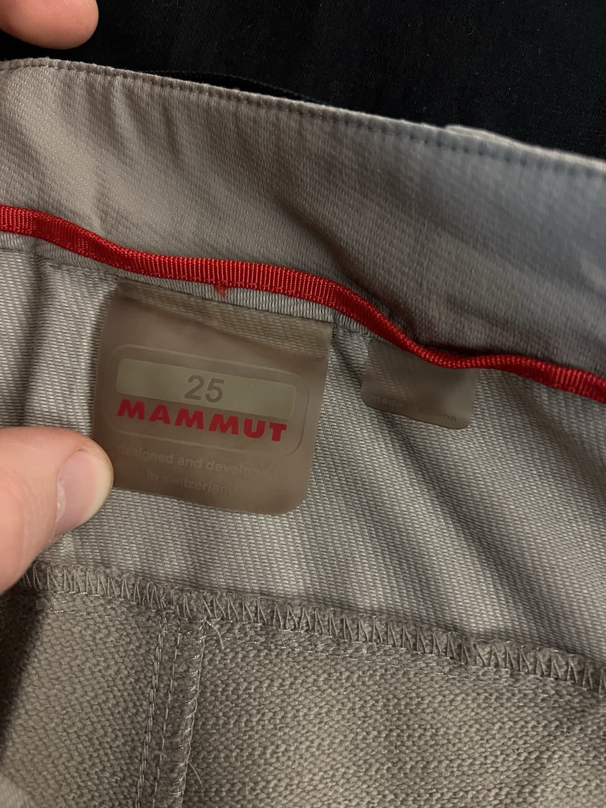 MAMMUT Y2K COURMAYEUR Stretch 3xDRY Pants Schoeller Womens 25 Taupe 32x30 Belted - Thumbnail 6