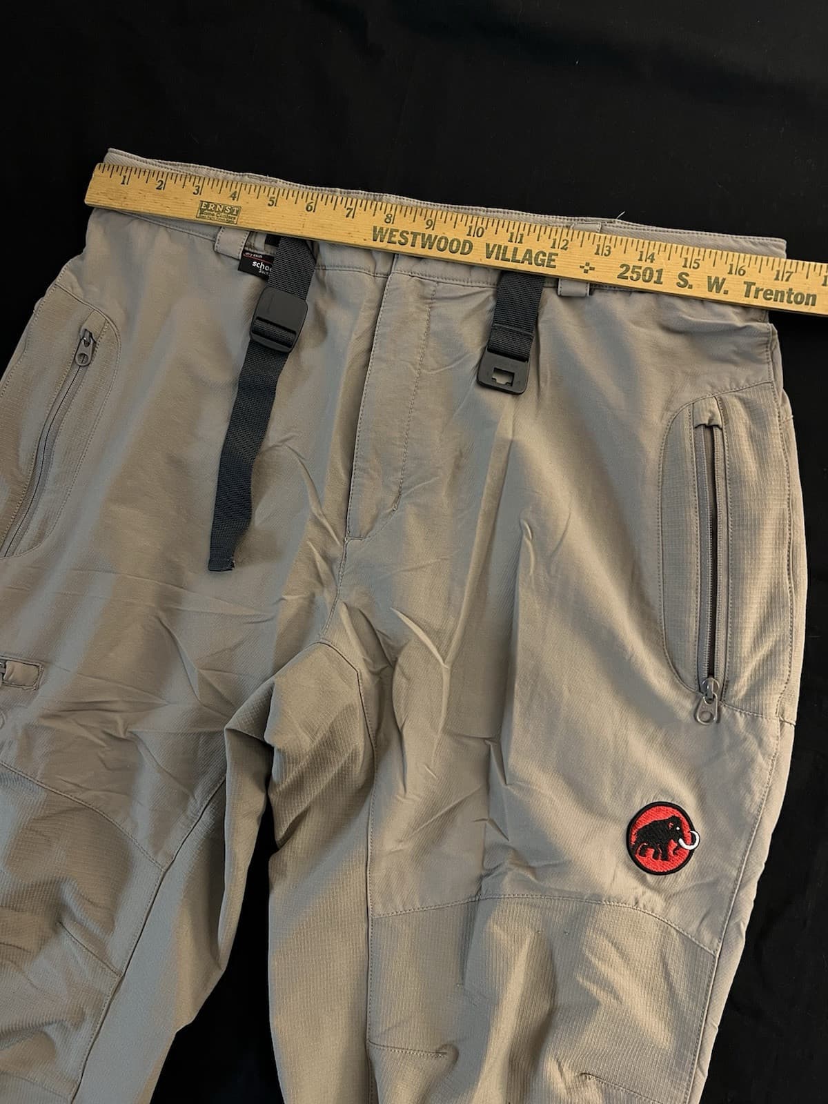 MAMMUT Y2K COURMAYEUR Stretch 3xDRY Pants Schoeller Womens 25 Taupe 32x30 Belted - Thumbnail 11