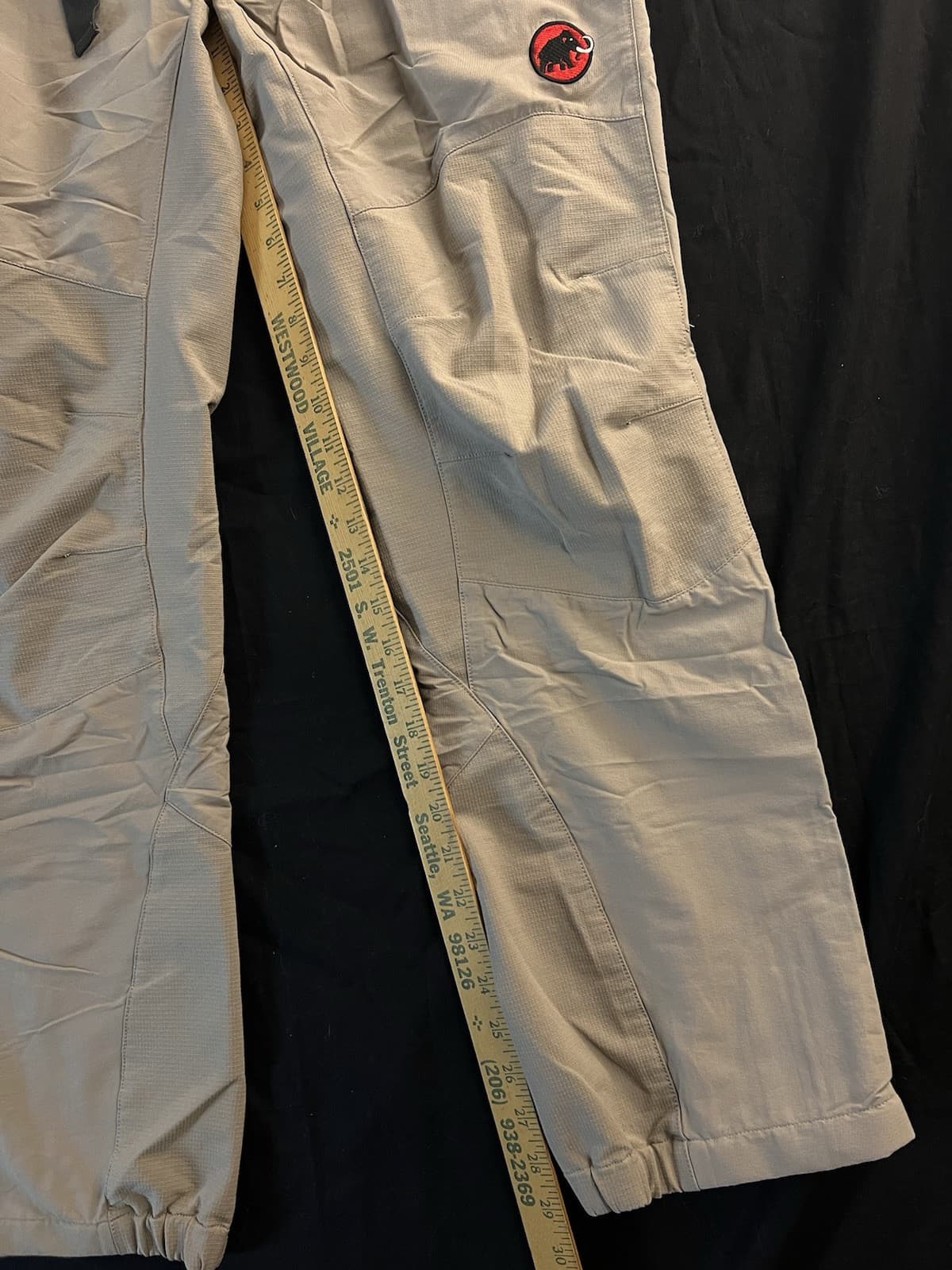 MAMMUT Y2K COURMAYEUR Stretch 3xDRY Pants Schoeller Womens 25 Taupe 32x30 Belted - Thumbnail 12